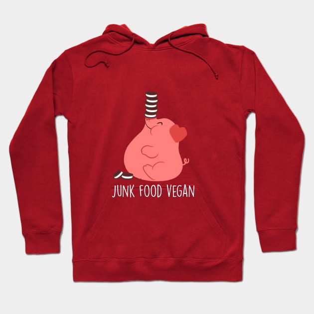 Junk Food Vegan - Dark Hoodie by cutevegan